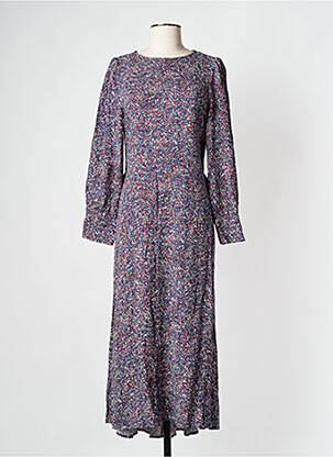 Rochie lungă albastru GRACE & MILA femeie