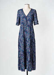 Rochie lungă albastru GRACE & MILA femeie