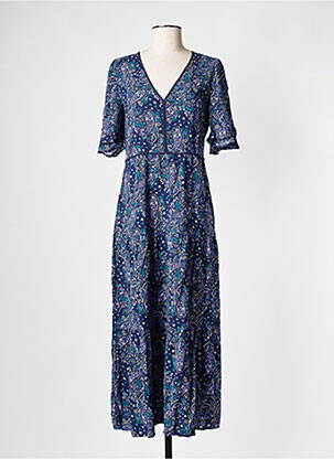 Rochie lungă albastru GRACE & MILA femeie