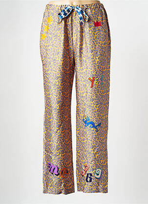 Pantalon larg multicolor SAK'S femeie