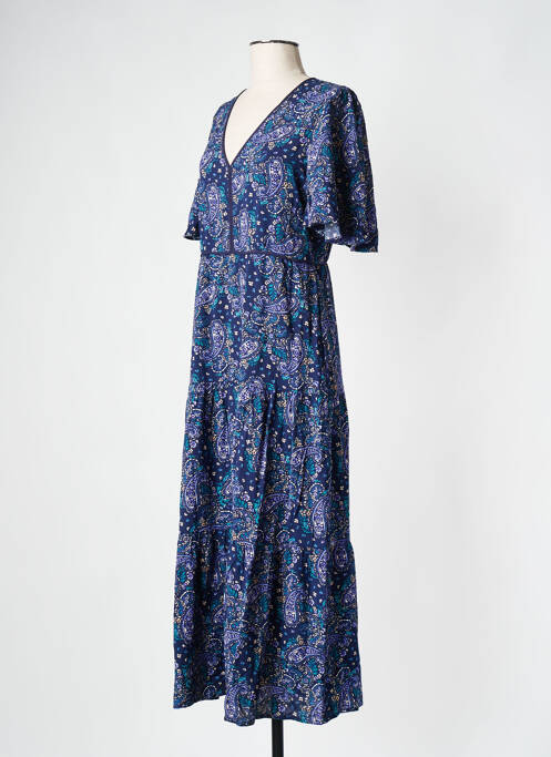 Rochie lungă albastru GRACE & MILA femeie