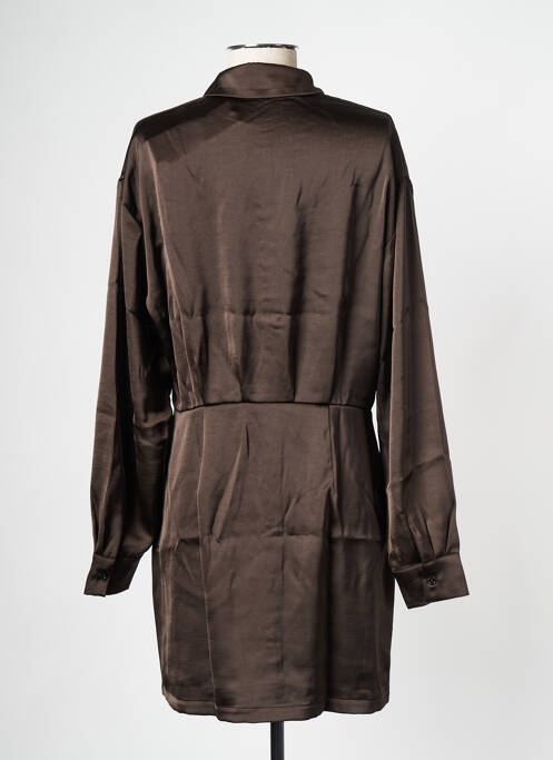 Rochie scurtă maro SAMSOE & SAMSOE femeie