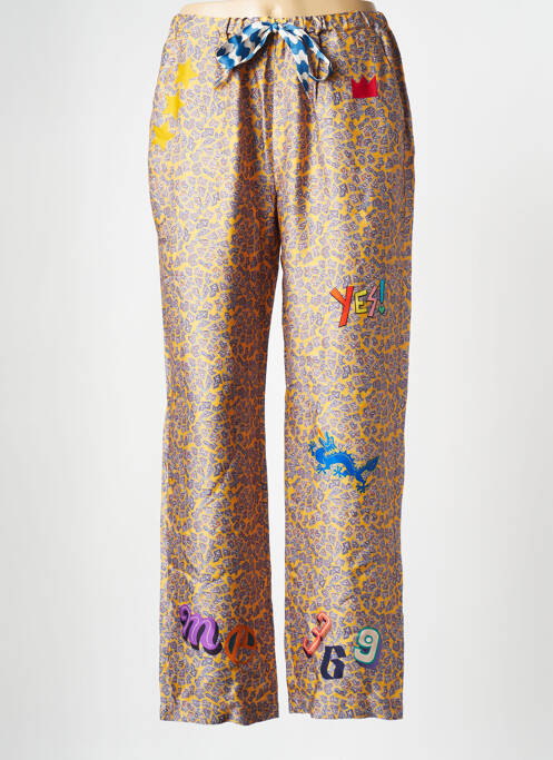 Pantalon larg multicolor SAK'S femeie