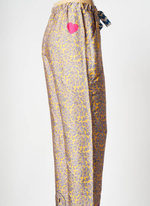 Pantalon larg multicolor SAK'S femeie