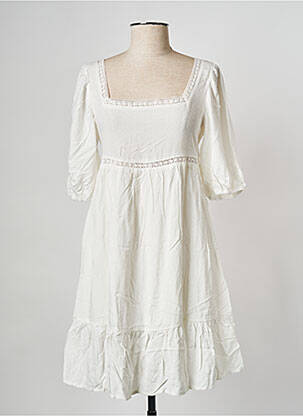 Rochie scurtă alb MOLLY BRACKEN femeie