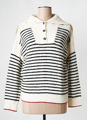 Pulover bej LA PETITE FRANCAISE femeie