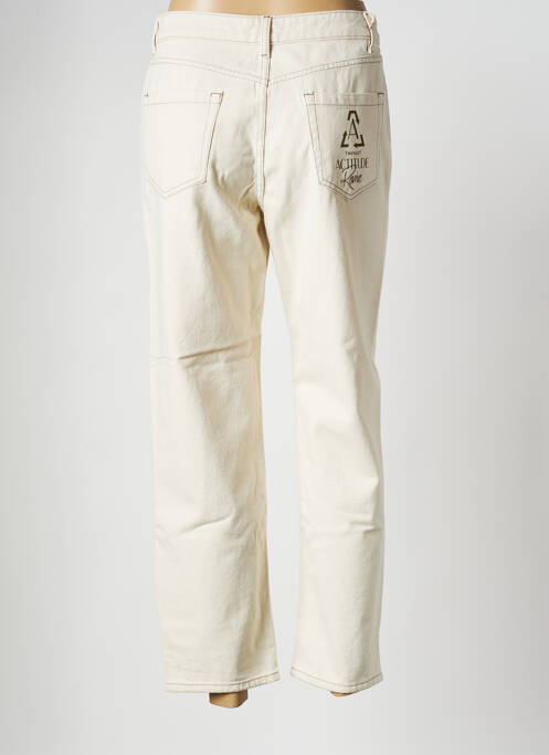 Blugi cu croială dreaptă bej TWINSET femeie