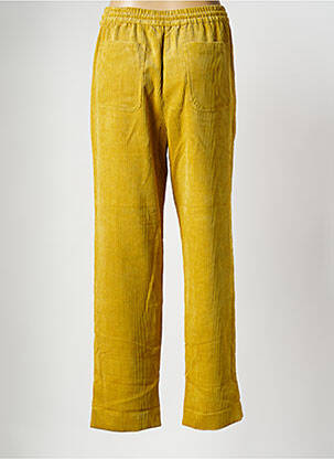 Pantalon larg galben ESSENTIEL ANTWERP femeie