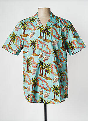 Cămașă cu mâneci scurte verde SCOTCH & SODA bărbat