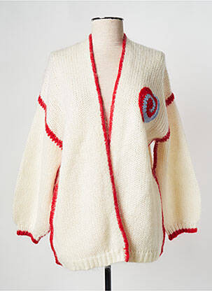 Vestă cu mâneci lungi bej SAK'S femeie