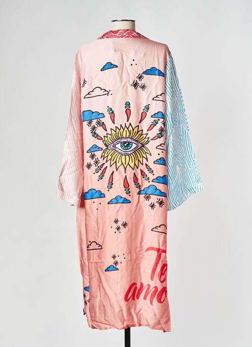 Rochie lungă roz SAK'S femeie