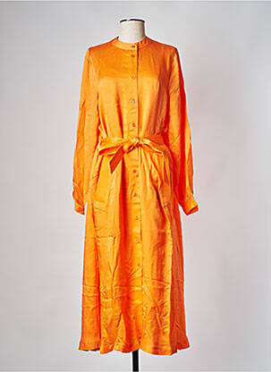 Rochie midi portocalie ESSENTIEL ANTWERP femeie