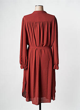 Rochie midi maro MAT FASHION femeie