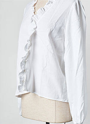 Top alb ROSAE femeie