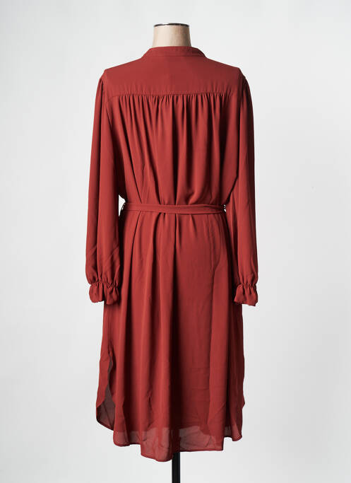 Rochie midi maro MAT FASHION femeie