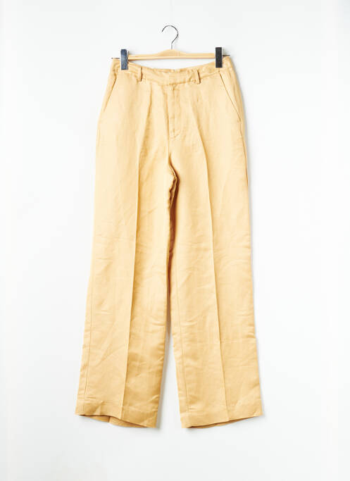 Pantalon larg bej SCOTCH & SODA femeie