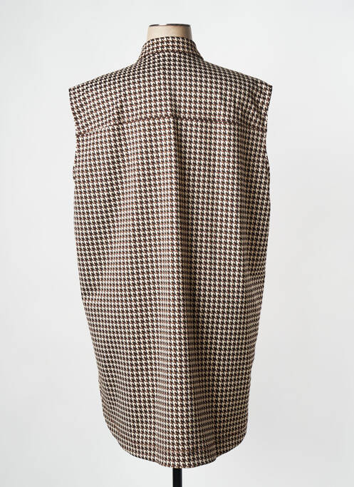 Cămașă maro MAT FASHION femeie