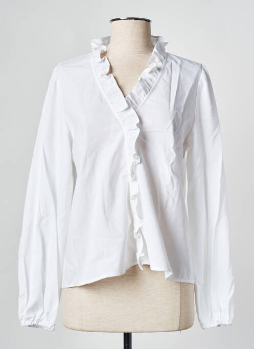 Top alb ROSAE femeie