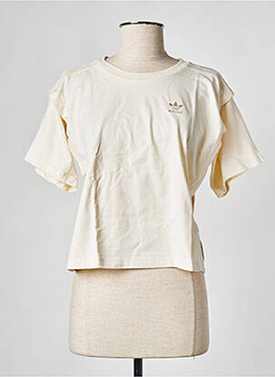 Tricou bej ADIDAS femeie