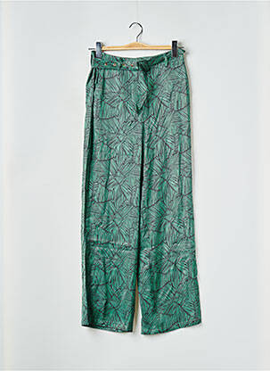 Pantalon larg verde VILA femeie