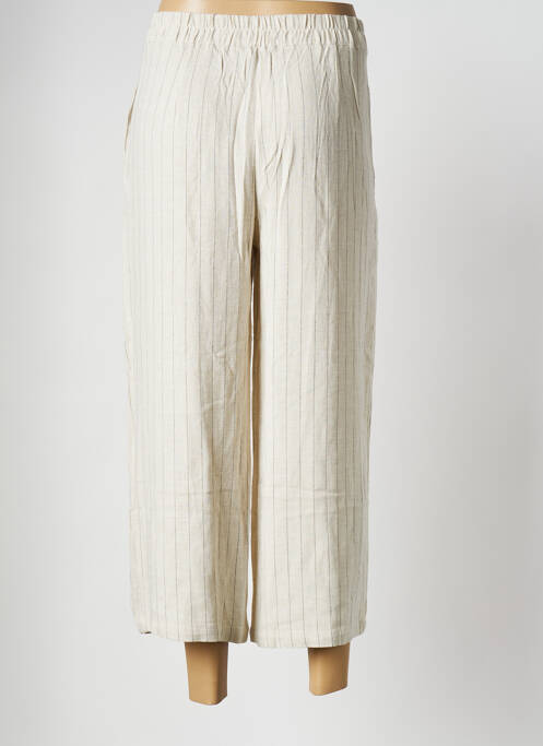 Pantalon larg bej VILA femeie