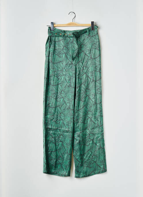 Pantalon larg verde VILA femeie