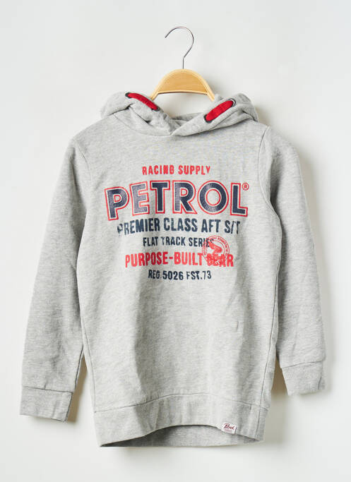 Hanorac cu glugă gri PETROL INDUSTRIES băiat