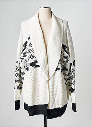 Vestă cu mâneci lungi alb PARISIENNE ET ALORS femeie