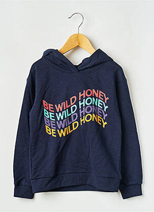 Hanorac cu glugă albastru ONLY fată