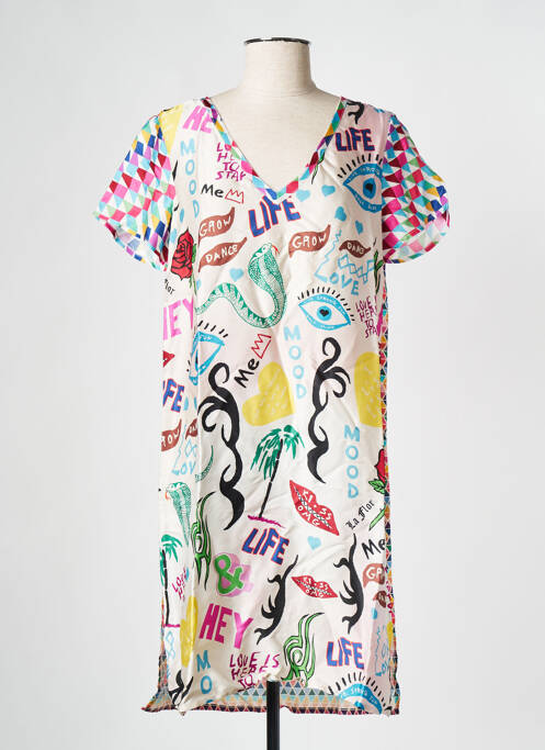 Rochie scurtă alb SAK'S femeie