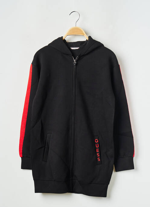 Vestă cu mâneci lungi negru GUESS fată