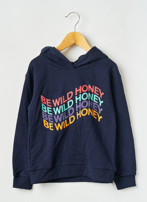 Hanorac cu glugă albastru ONLY fată