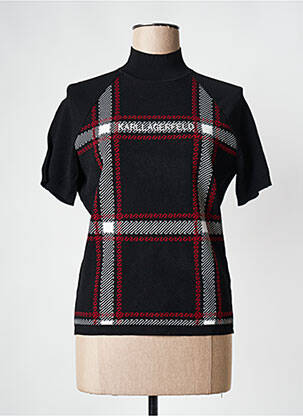 Top negru KARL LAGERFELD femeie