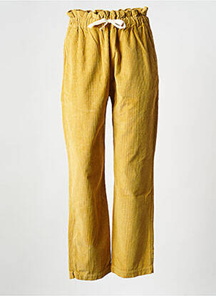 Pantalon drept galben THE NEW SOCIETY femeie