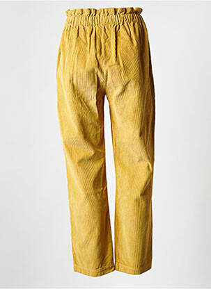 Pantalon drept galben THE NEW SOCIETY femeie
