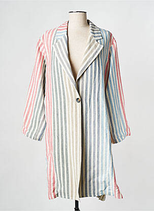 Palton lung multicolor DIEGA femeie