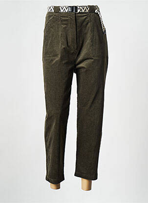 Pantalon 7/8 verde LA PETITE FRANCAISE femeie