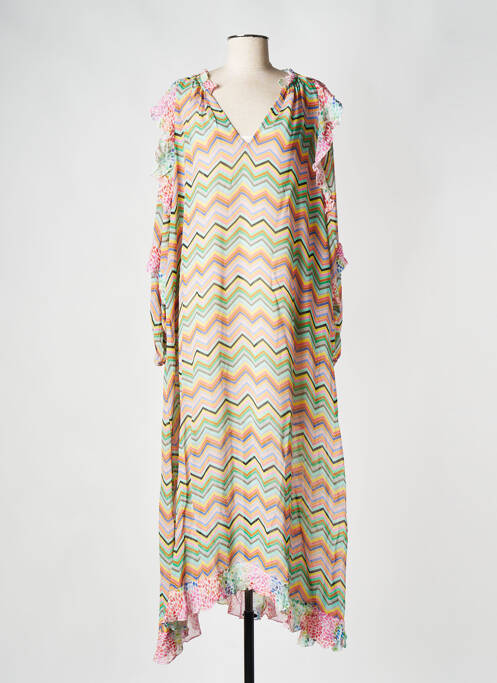 Rochie lungă verde SAK'S femeie