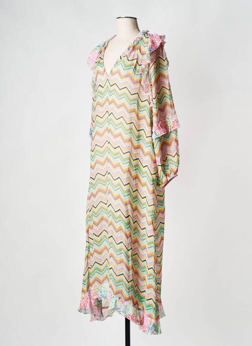 Rochie lungă verde SAK'S femeie