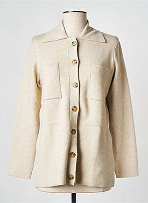 Vestă cu mâneci lungi bej MOSS COPENHAGEN femeie