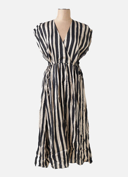 Rochie lungă negru MANGO femeie