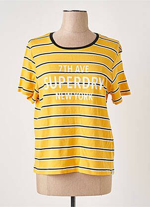 Tricou galben SUPERDRY femeie