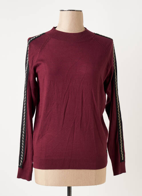 Pulover cu guler înalt roșu GARCIA femeie