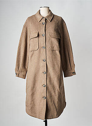 Palton lung bej OBJECT femeie