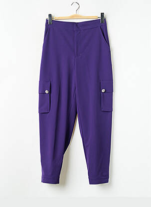 Pantalon larg violet TWINSET femeie