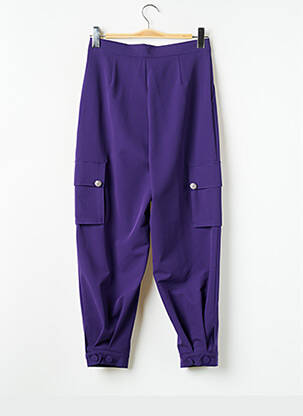 Pantalon larg violet TWINSET femeie