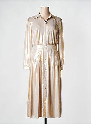 Rochie midi auriu PINKO femeie