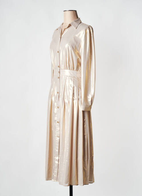 Rochie midi auriu PINKO femeie