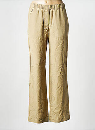 Pantalon drept bej SAMSOE & SAMSOE femeie