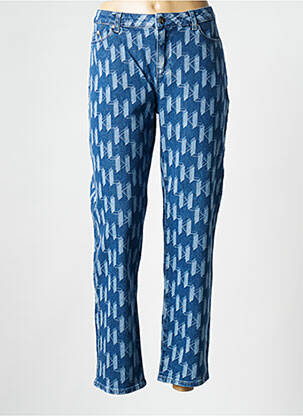 Blugi cu croială dreaptă albastru KARL LAGERFELD femeie